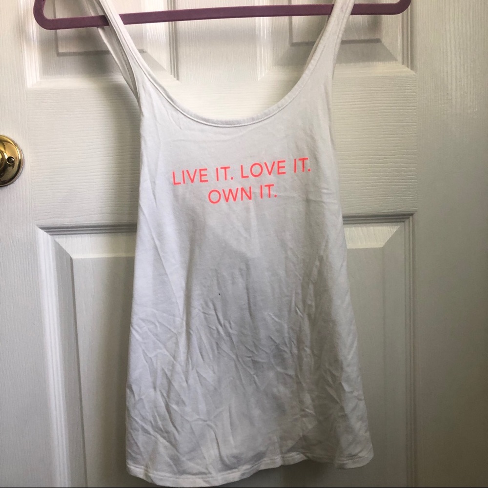 Under Armour white workout tank top Small